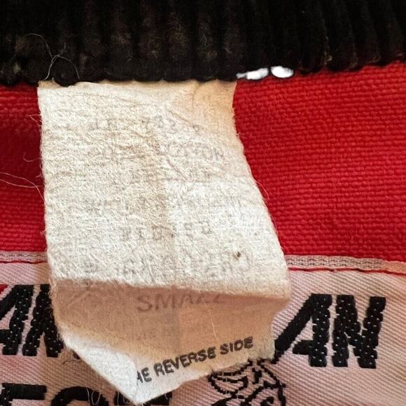 Vintage American West Red Coveralls Jumpsuit Workwear ~ Size Small- Snap Legs - Picture 5 of 5